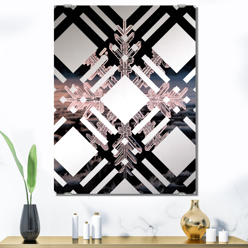 Fevrier - Miroir mural paysage d'hiver MIR139946, 40 po x 30 po