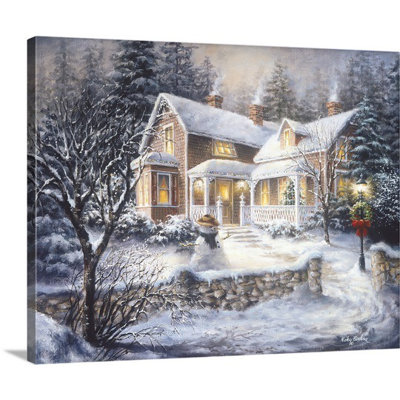 « winter’welcome », reproduction d’art sur toile tendue