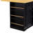 Black Kitchen Island With 2 Seats, Power Source, Internal Storage Unit, Drop-Down Leaf, 5 Side , 3 Drawers For Dynamic Spaces Chairs, Input, Storage, Wonderful Kitchens-121076860