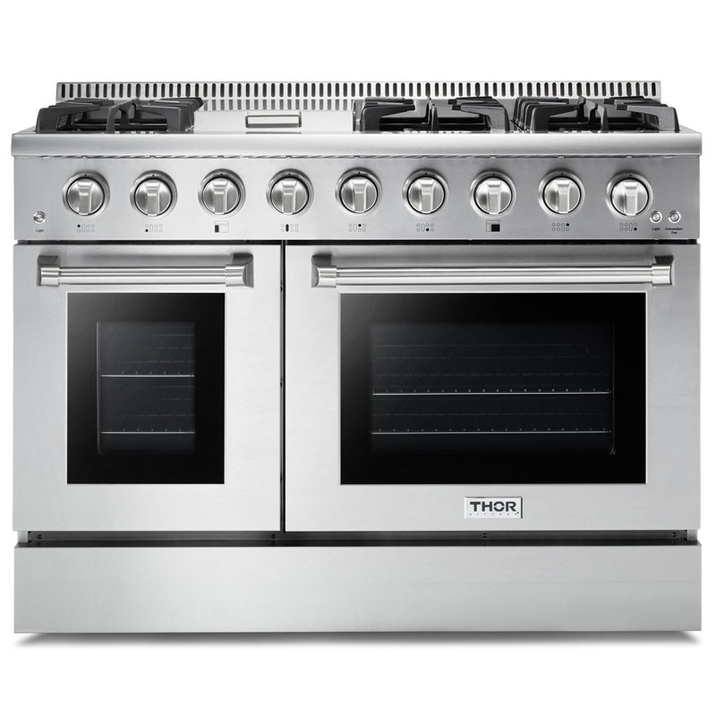 Professional 48" Freestanding Gas Range with Griddle