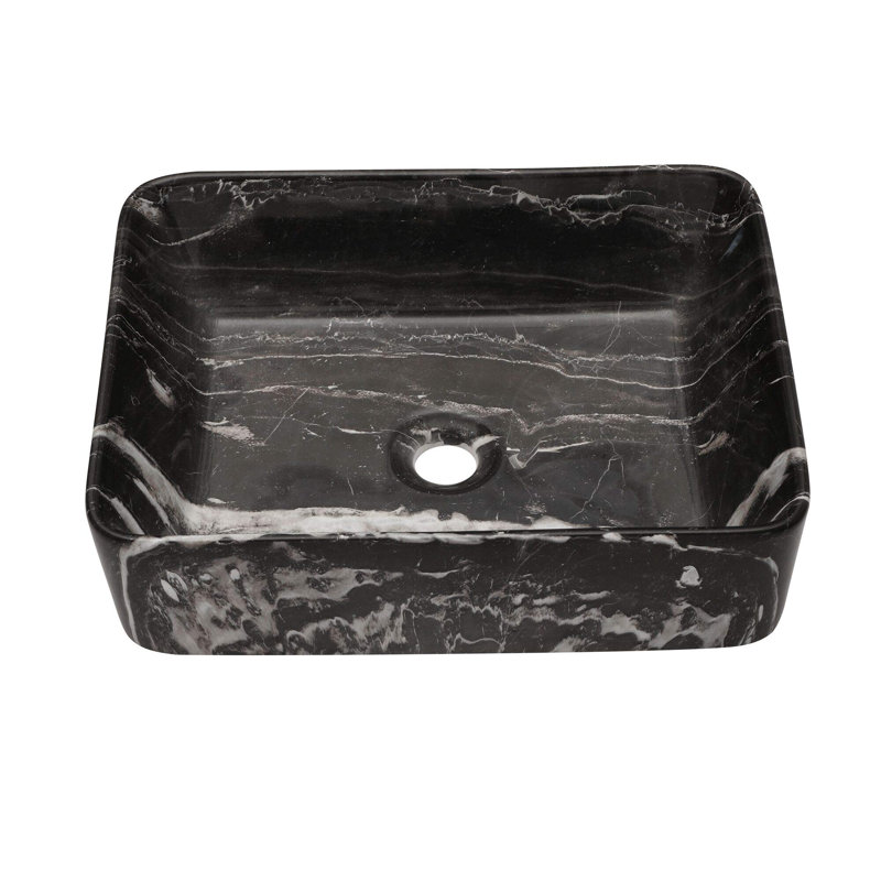 19"L x 15"W Rectangular Porcelain Ceramic Bathroom Vessel Sink