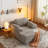 Boneless Velvet Oversized Chaise Lounge Sleeper Sofa-429145834