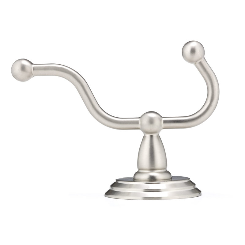 Montebello Wall Mounted Robe Hook, Brushed Nickel