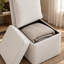 Chaise rembourrée avec espace de rangement