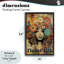 Bohemian Flower Girl Floating Frame, design by Sasha-2068840519-2068840518