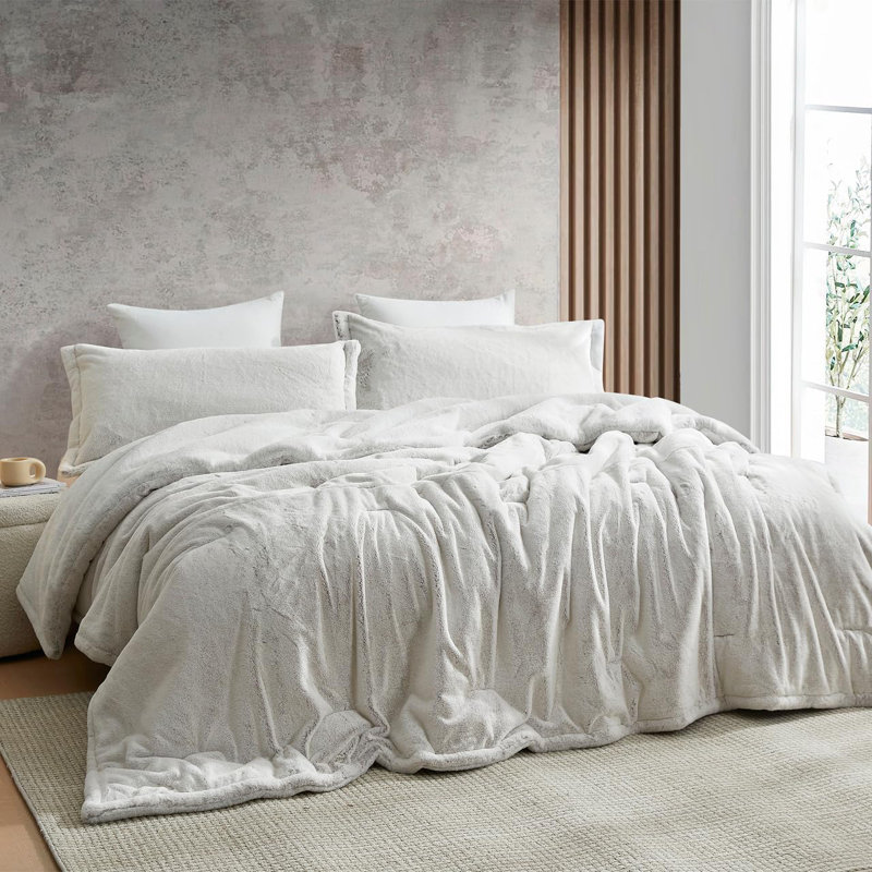 Ensemble d'édredon en polyester, Édredon pour grand lit + 2 taies décoratives sta