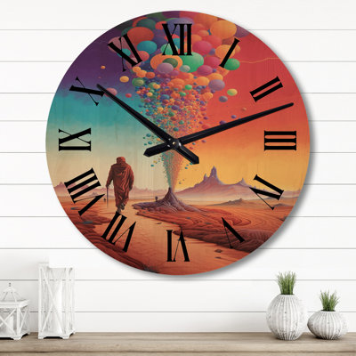 Horloge murale en bois massif Provenzano