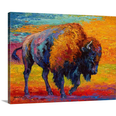 «Aigars Spirit of a Prairie Bison» par Marion Rose, reproduction d'art sur toile