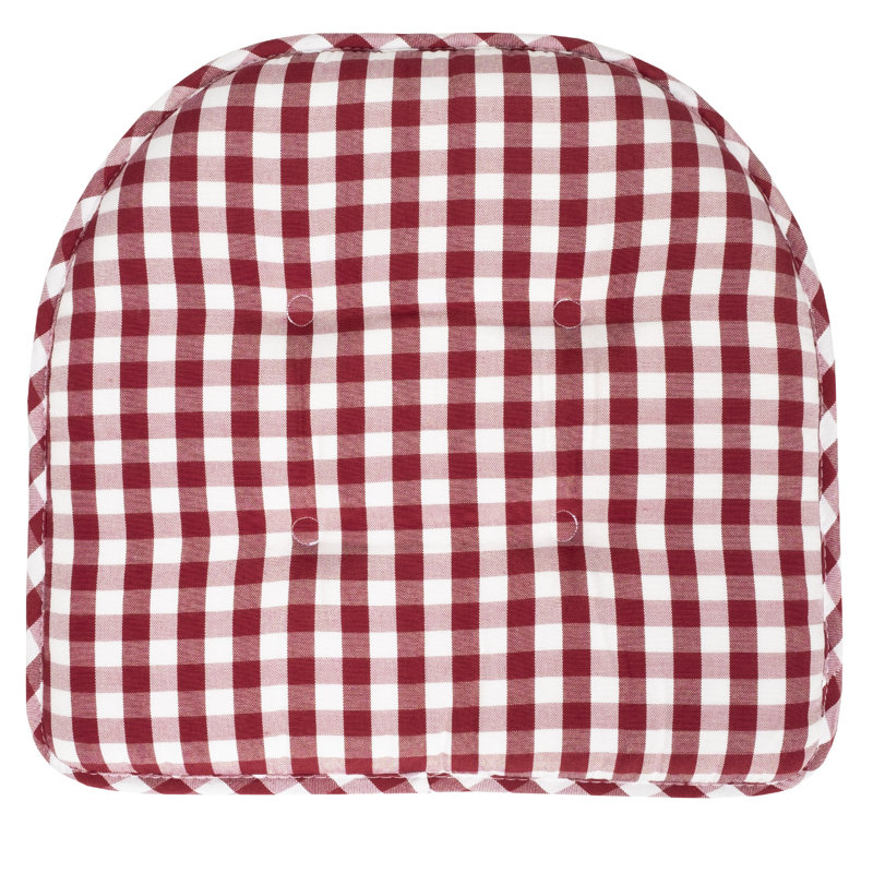 Coussin de coussin d'intérieur antidérapant Buffalo, Vin / blanc, Paquet de 4