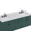 Avanity Paisley 72 in. Vanity Combo in Everglade Green finish with Cala White Engineered Top-1120807132