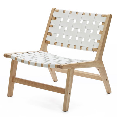 Rubberwood Outdoor Armless Lounge Chair