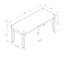 Banc rembourré en mousse Sayd