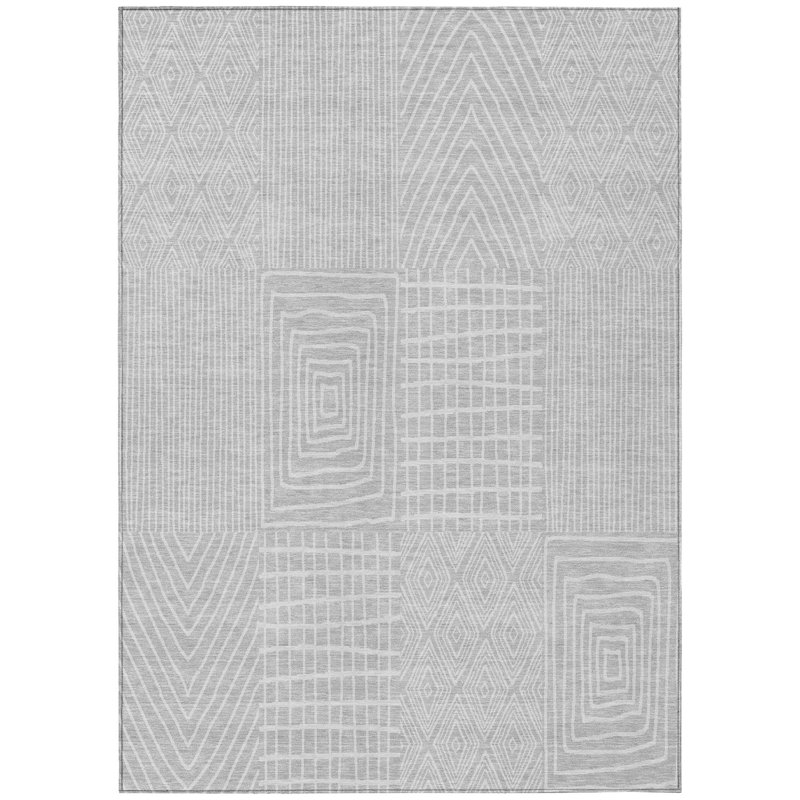  Machine Washable Indoor/Outdoor Chantille ACN990 Green Area Rug, Rectangle 8' x 10'