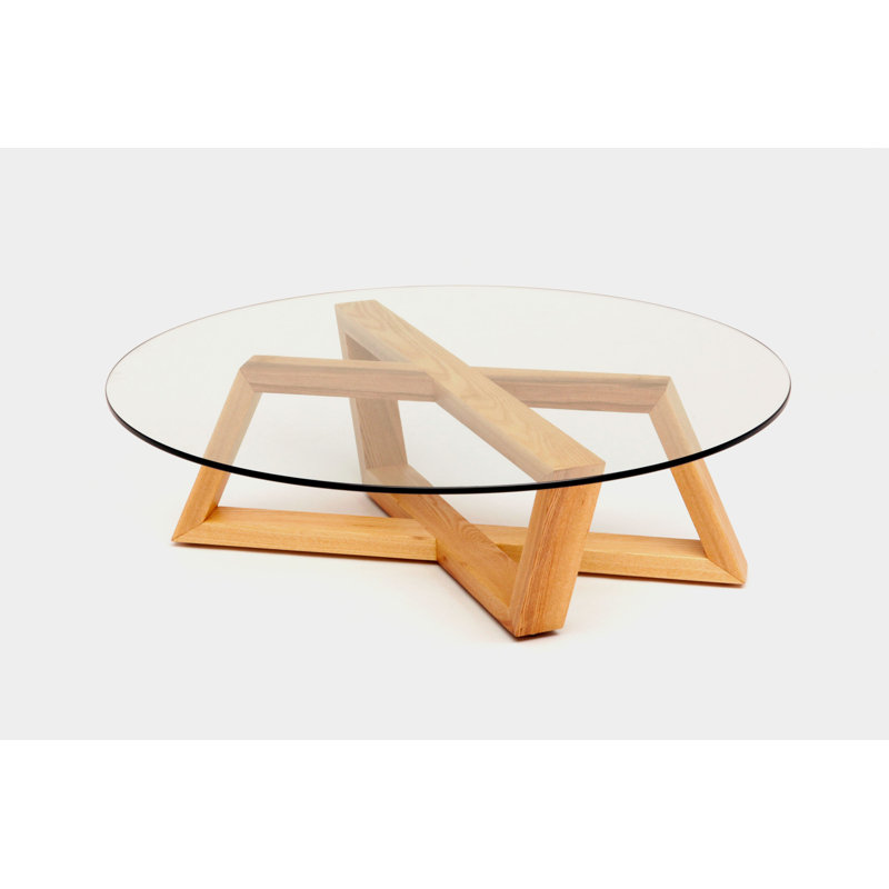 Focal Coffee Table, Ash, 15" W x 48" L x 48" W