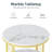 Marble Coffee Table Sofa Side End Tables Bedside Tables Furniture With Solid Metal Frame