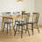 Phaong 17" Wide Mid-Century Modern Windsor Back Wood Modern Dining Chairs-2104535