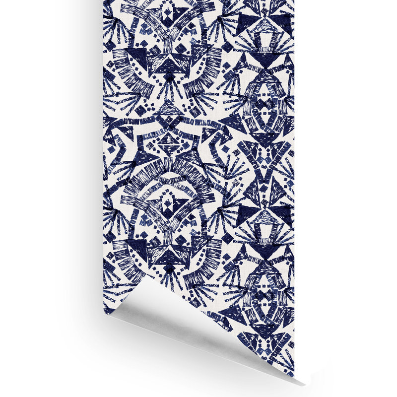 Rouleau de papier peint adhésif Jaren, Indigo