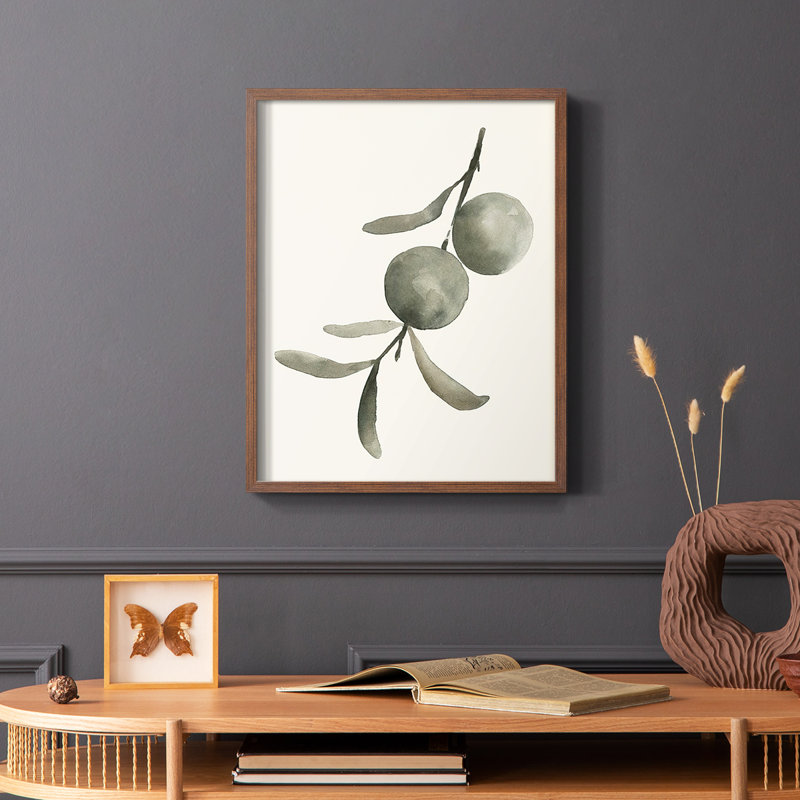 Twilight Oranges IV Framed Print - Solid Wood, 20" H x 16" W, Brown