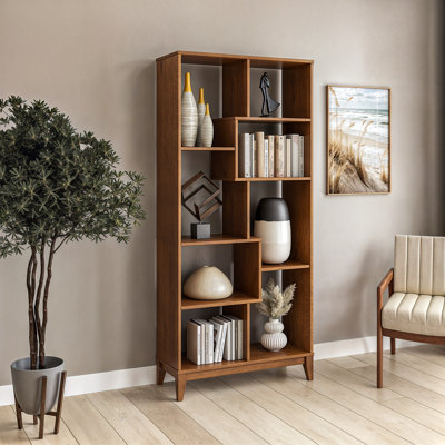 Geometrix Solid Wood Bookcase