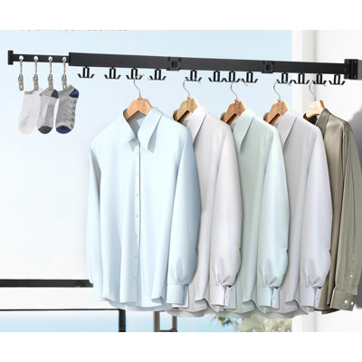 Dallon 36.5cm Wall Mounted Clothes Rack