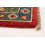 Tapis décoratif en laine rouge de conception unique 6 pi 2 po X 8 pi 10 po noué à la main New Age