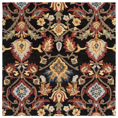 Tapis floral en laine touffeté à la main Hemsley