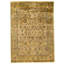 Hand Knotted Wool Area Rug in Gold