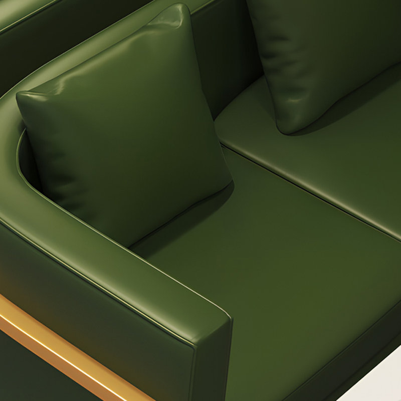 Banc rembourré en similicuir Casual