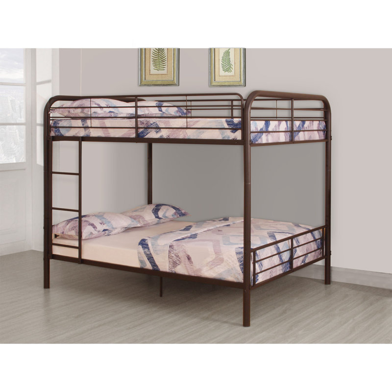 Lit superposé double Lauier, Marron foncé