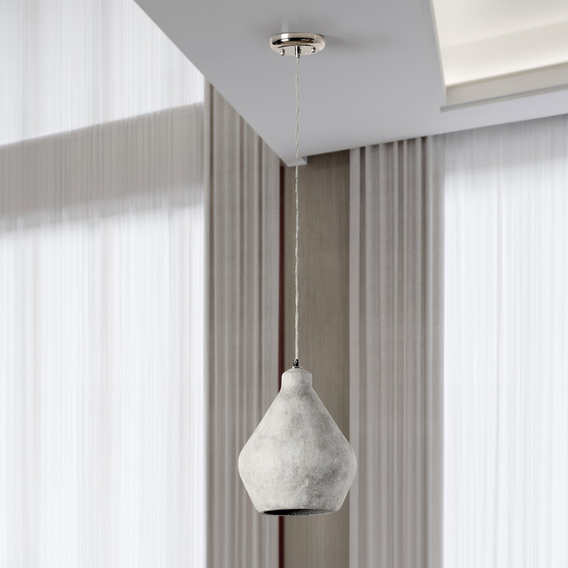 Luminaire suspendu en béton 1 lumière Jerry