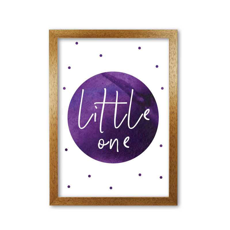 Little One - Painting, Honey Oak Frame, 60 cm H x 42 cm W x 5 cm D