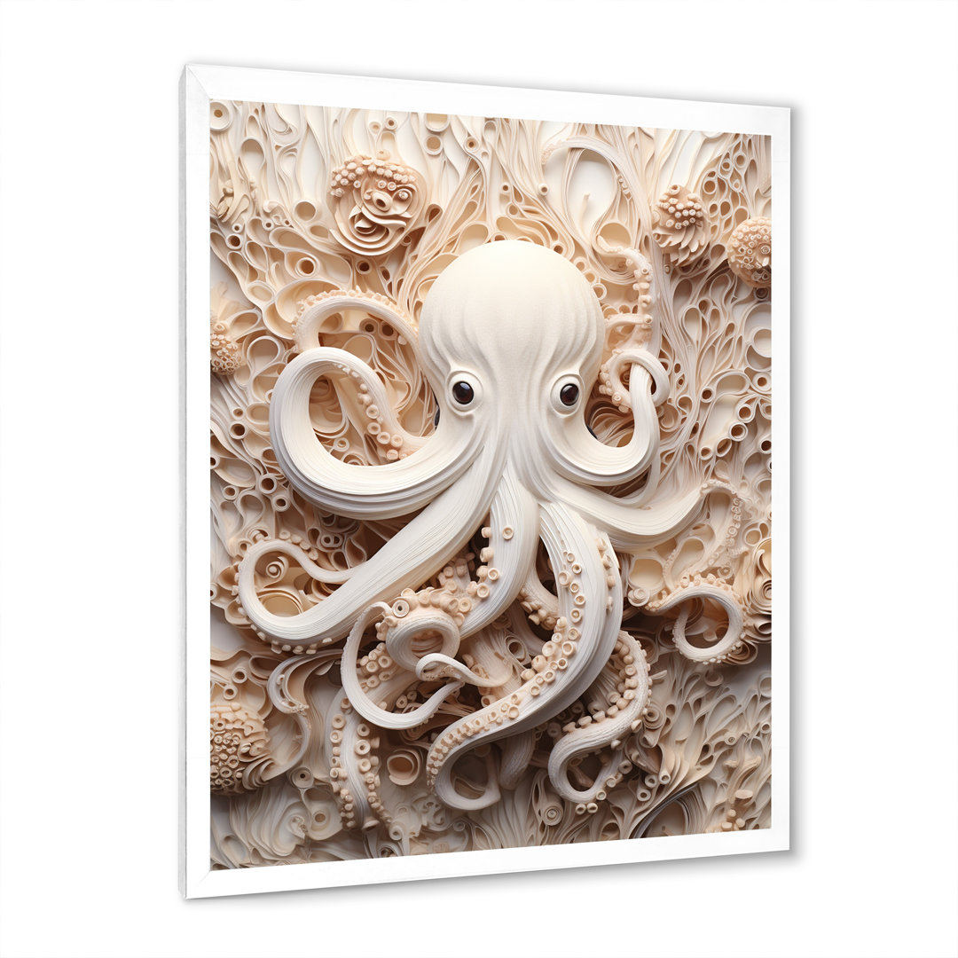 " Marine Life Octopus Magic Animals I " Highland Dunes Overall 