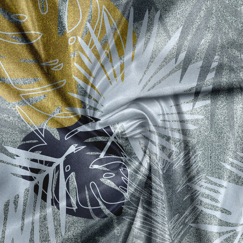 Chervonne Polyester Semi Sheer Curtain Pair