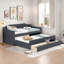 Upholstered Daybed With Trundle And 3 Drawers-612574780