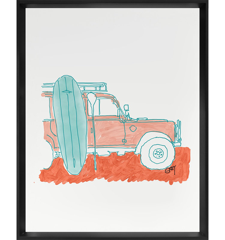 Surfboard Print by Ryan Grey
