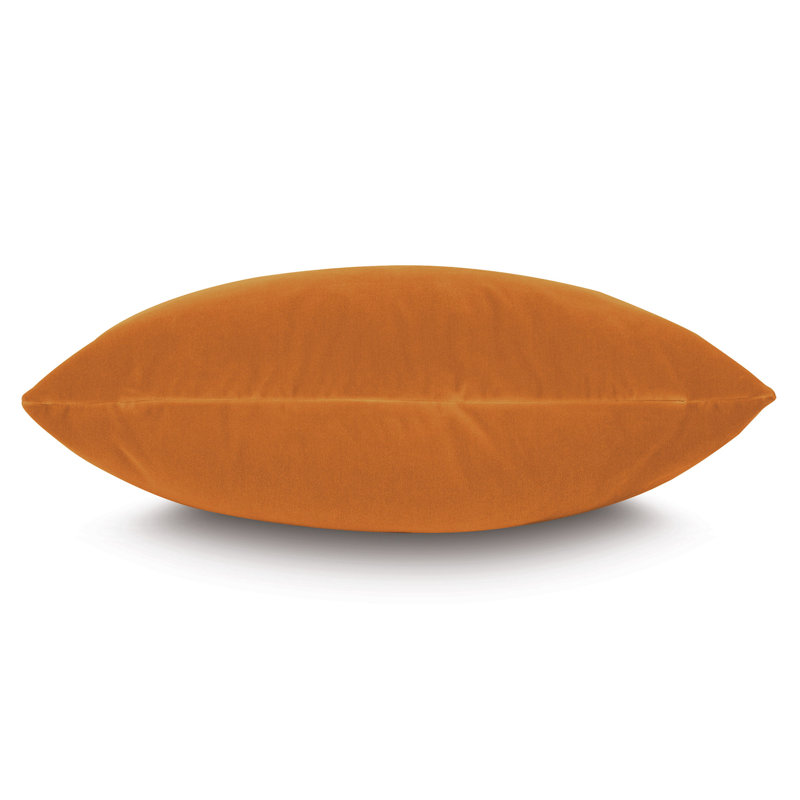 Uma Velvet Lumbar Pillow Cover & Insert, Tangerine