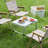 Noyale Rectangular Wood Metal Folding Outdoor Camping Table , 24'' in. W 16'' in. D