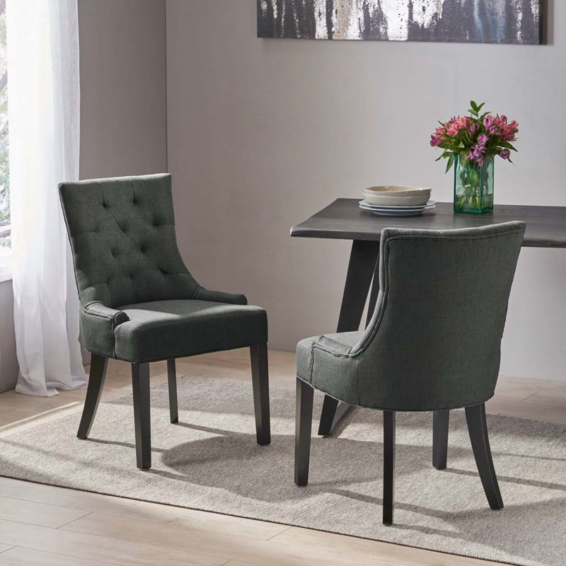Chaises de salle à manger en bois, Gris