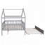 Lit en bois avec lit gigogne simple-118028852-118028848