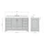 Meuble-lavabo simple avec plateau Abshire 61-93359373