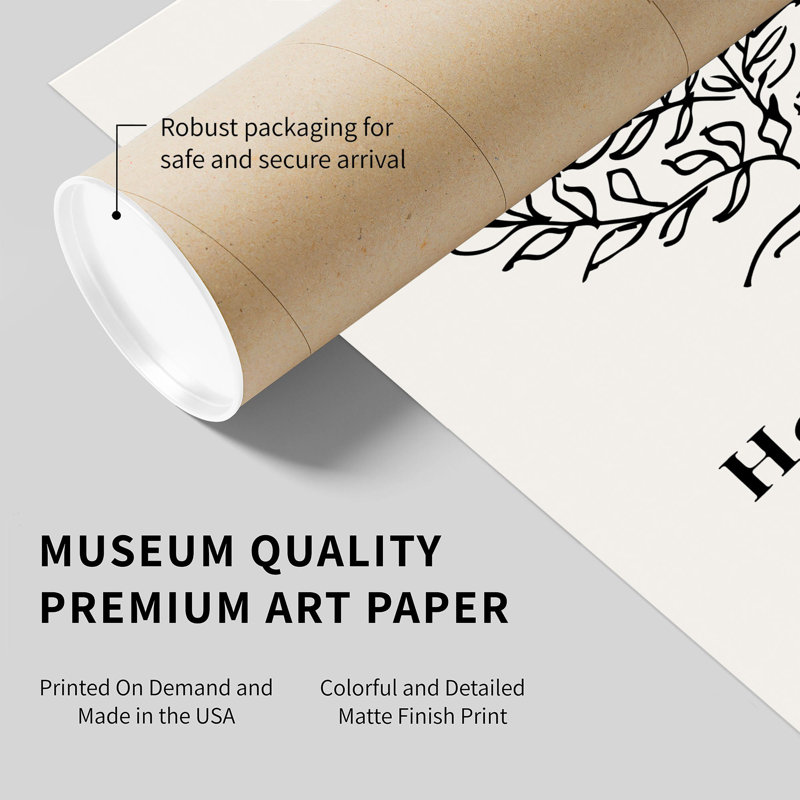 «Botanical Henri Matisse», reproduction d'art moderne sans cadre, H 20 po x l 20 po