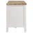 Aashay 2-door Wood 67-inch TV Stand with Drawer Brown and White