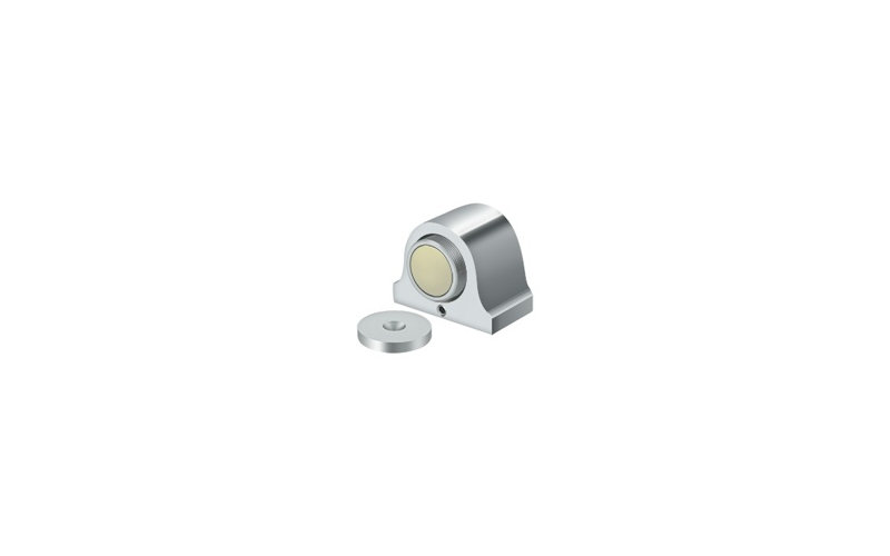 Door Stop, Polished Chrome