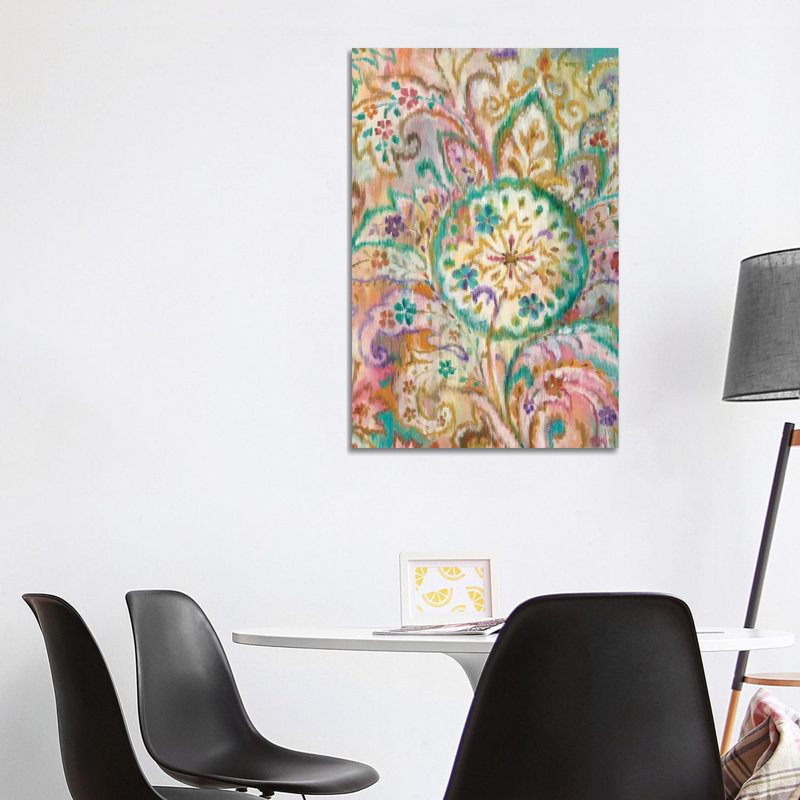 Boho Paisley I by Danhui Nai - Wrapped Canvas Gallery-Wrapped Canvas Giclée, Wrapped Canvas, 20.32 cm H x 30.48 cm W