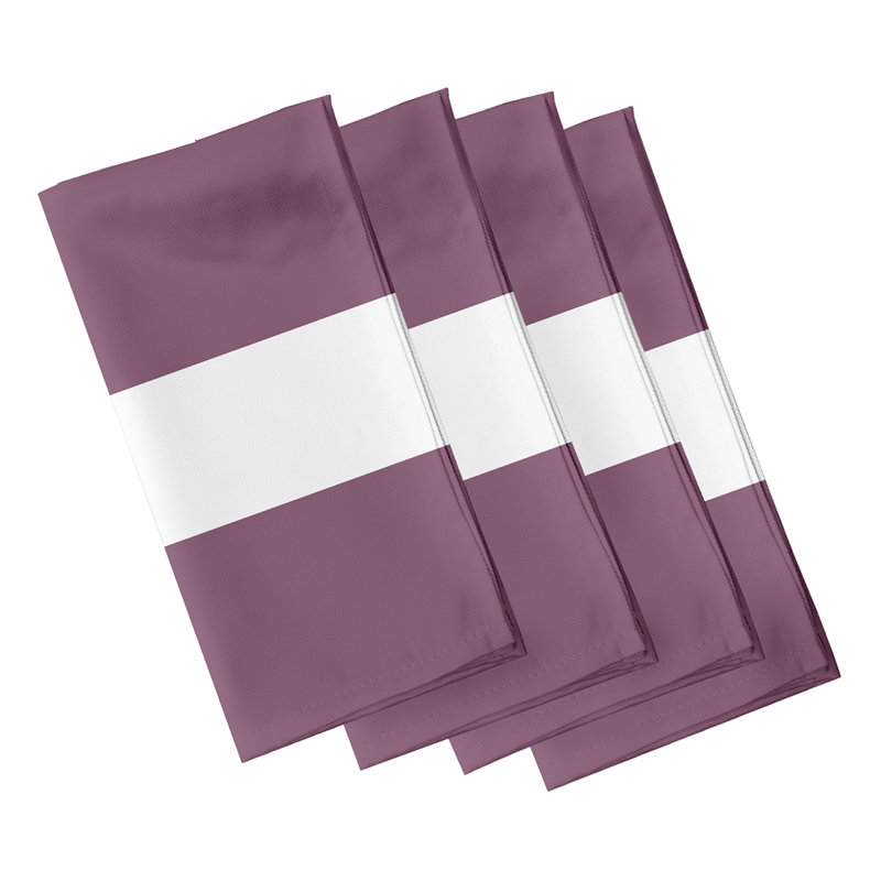 Ensemble de serviettes 4 pièces Woodmont, L 18 po x L 18 po, Prune