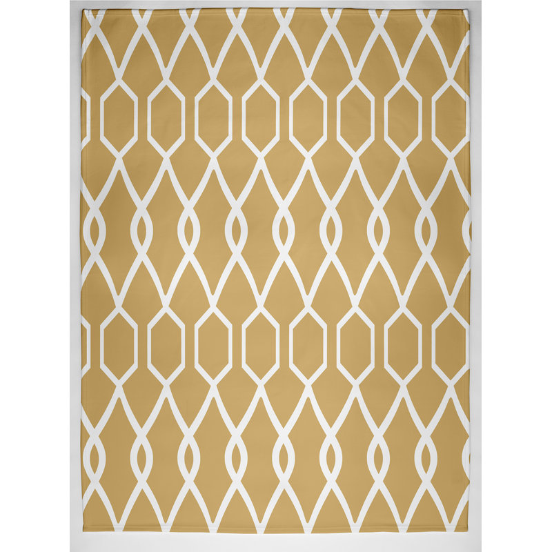 Schuyler Plain Weave / Muslin Throw Blanket, Gold