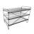 Syreeta 16" x 12.5" x 10" Wire Rack for Countertop Use with 3 Open Shelves, Black