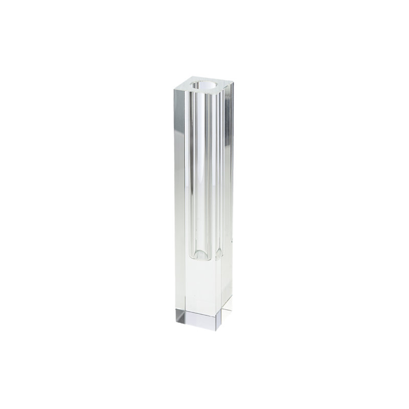 Vase en cristal Serene Spaces Living, H 9 po x l 1,25 po x P 1,25 po