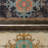 Set of 2 Decorative Wooden Trays with Mediterranean-Inspired Paper Inlay Patterns