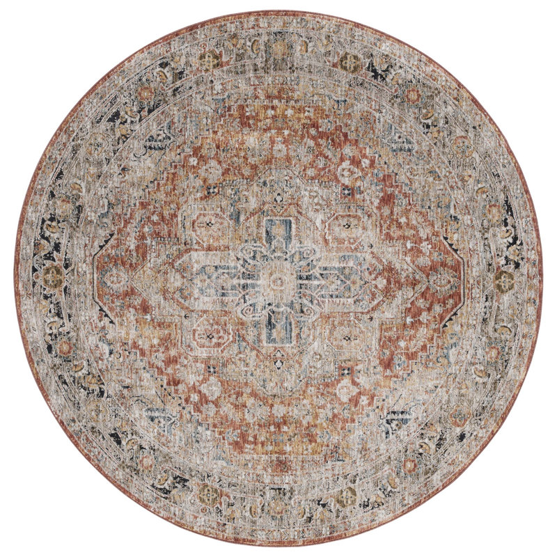 Silverado Performance Oriental Rug, Round 6'4"